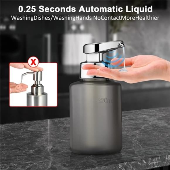 Automatic Soap Dispenser Liquid Hand Free Soap Dispenser Rechargeable Dispenser - Picture 5 of 6